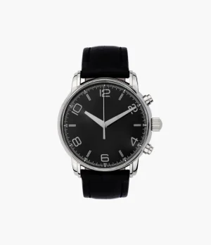 Jam Tangan Pria Chrono Style Black Silver – Elegant & Masculine Design