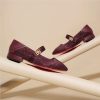 Sepatu Mary Jane Heels Wanita Glitter Kristal